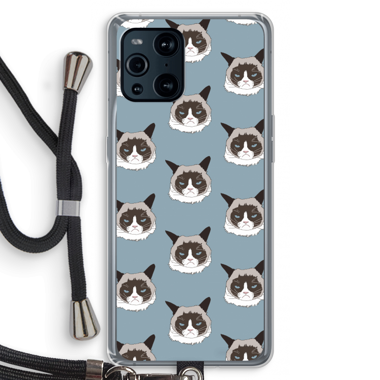 It's a Purrr Case: Oppo Find X3 Pro Transparant Hoesje met koord