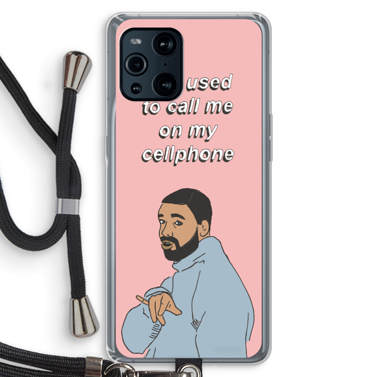 Hotline bling: Oppo Find X3 Pro Transparant Hoesje met koord