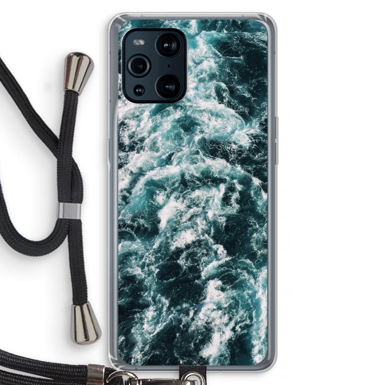 Zee golf: Oppo Find X3 Pro Transparant Hoesje met koord
