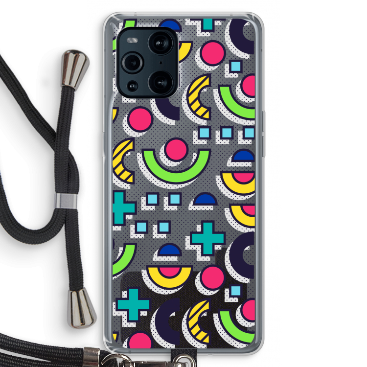 8-bit N°6: Oppo Find X3 Pro Transparant Hoesje met koord