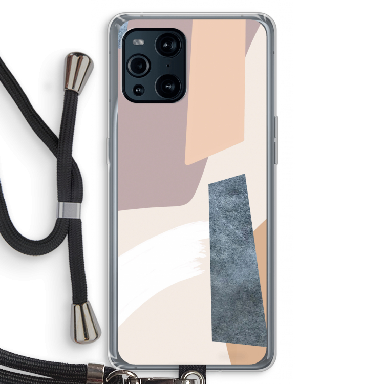Luca: Oppo Find X3 Pro Transparant Hoesje met koord