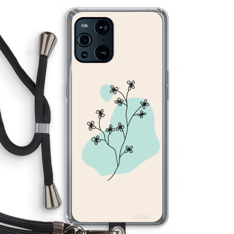 Love your petals: Oppo Find X3 Pro Transparant Hoesje met koord