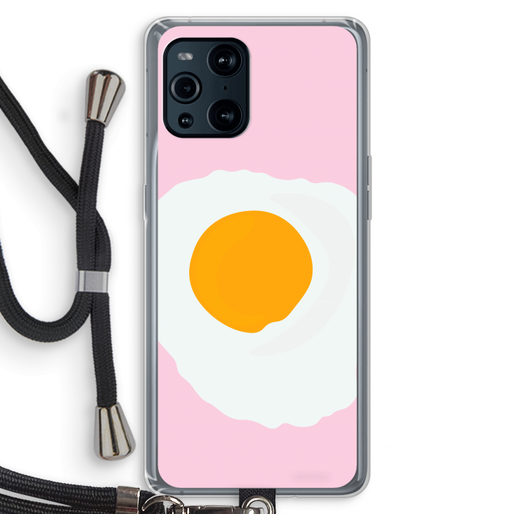 Sunny side up: Oppo Find X3 Pro Transparant Hoesje met koord