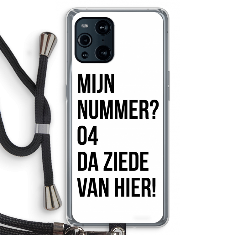 Da ziede van hier: Oppo Find X3 Pro Transparant Hoesje met koord
