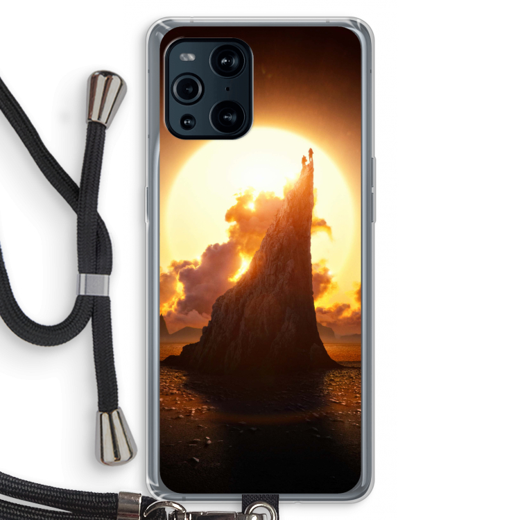 Children of the Sun: Oppo Find X3 Pro Transparant Hoesje met koord