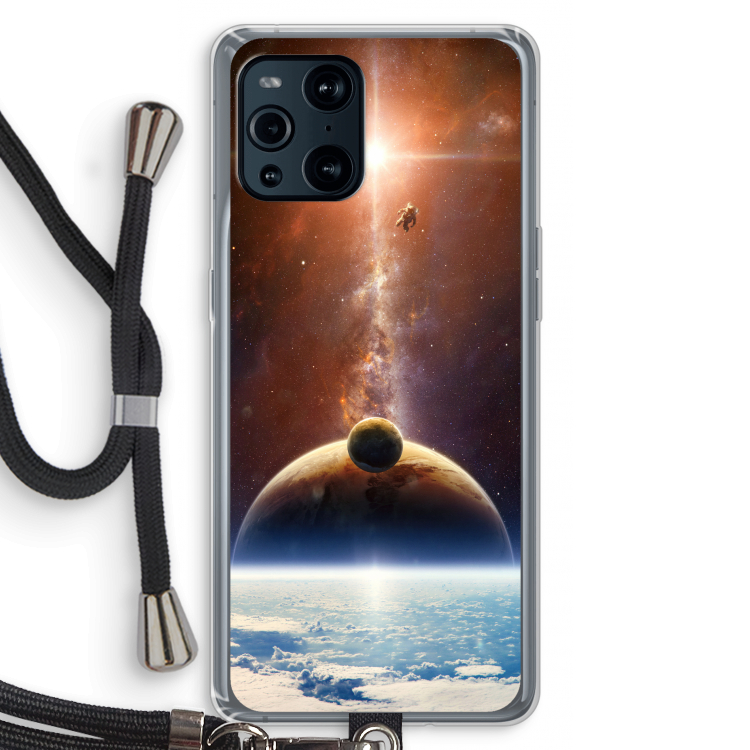 Omicron 2019: Oppo Find X3 Pro Transparant Hoesje met koord
