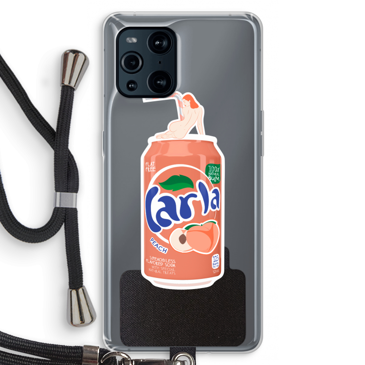 S(peach)less: Oppo Find X3 Pro Transparant Hoesje met koord