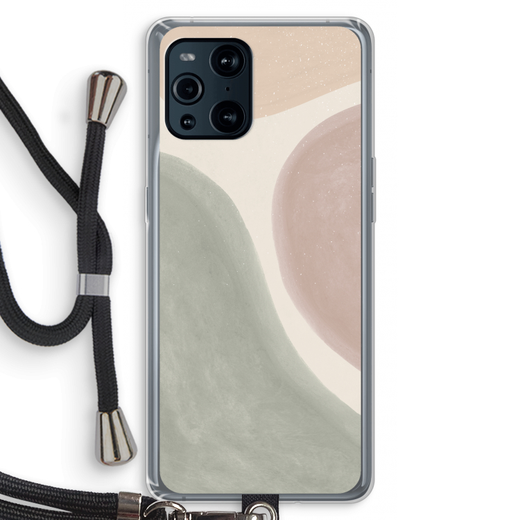 Geo #6: Oppo Find X3 Pro Transparant Hoesje met koord