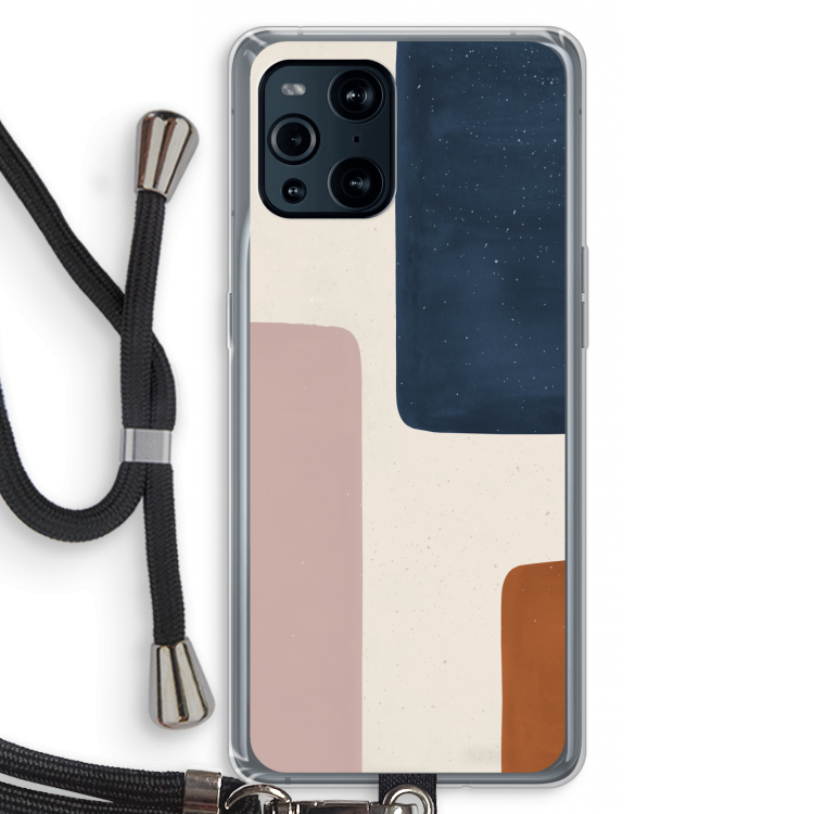 Geo #5: Oppo Find X3 Pro Transparant Hoesje met koord