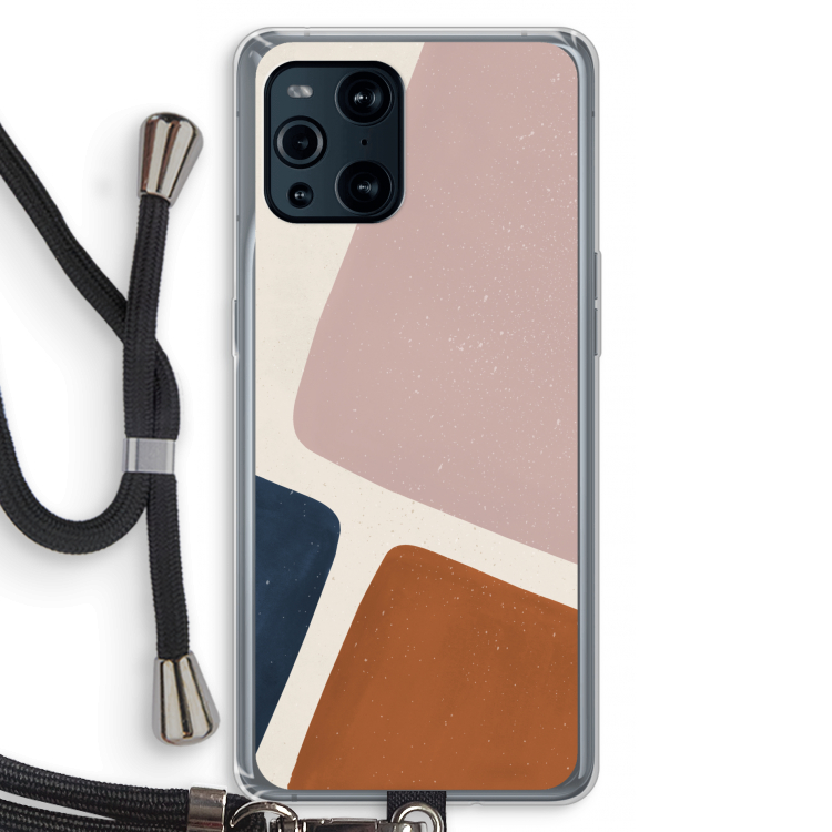 Geo #2: Oppo Find X3 Pro Transparant Hoesje met koord