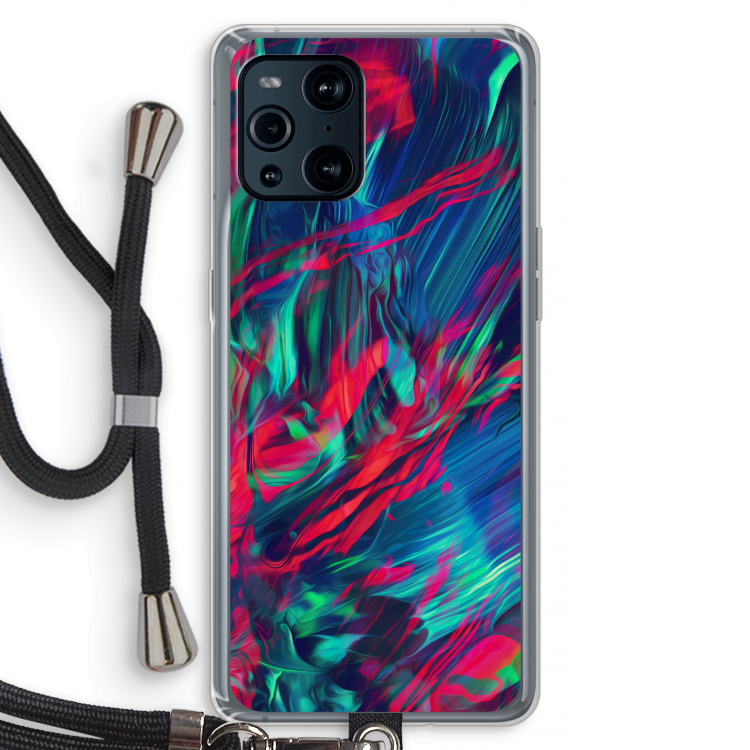 Pilgrims Of The Sea: Oppo Find X3 Pro Transparant Hoesje met koord