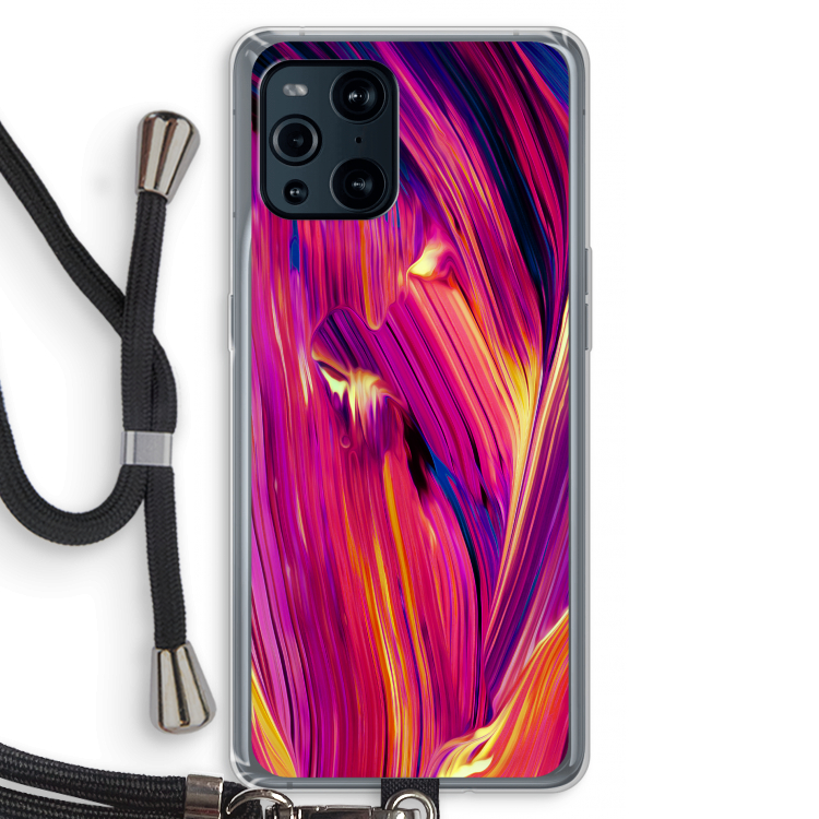Phoenix: Oppo Find X3 Pro Transparant Hoesje met koord