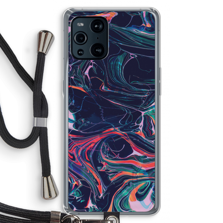 Light Years Beyond: Oppo Find X3 Pro Transparant Hoesje met koord