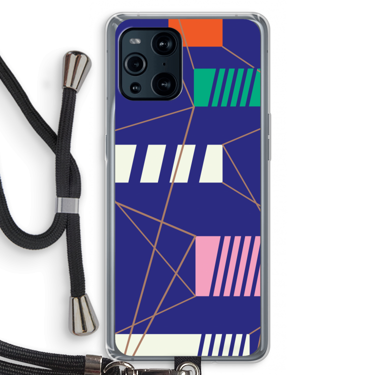 Gestalte 5: Oppo Find X3 Pro Transparant Hoesje met koord