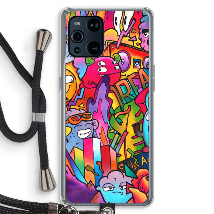 Dreams: Oppo Find X3 Pro Transparant Hoesje met koord