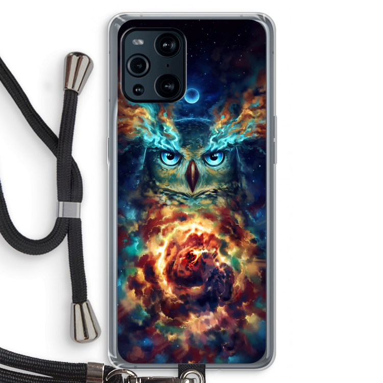 Aurowla: Oppo Find X3 Pro Transparant Hoesje met koord
