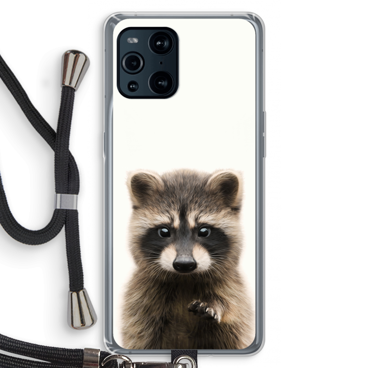 Rocco: Oppo Find X3 Pro Transparant Hoesje met koord