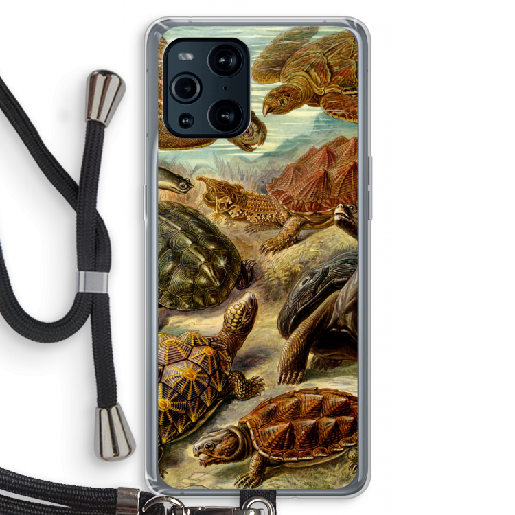 Haeckel Chelonia: Oppo Find X3 Pro Transparant Hoesje met koord