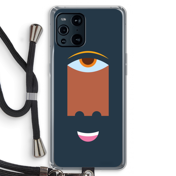 Mono M: Oppo Find X3 Pro Transparant Hoesje met koord