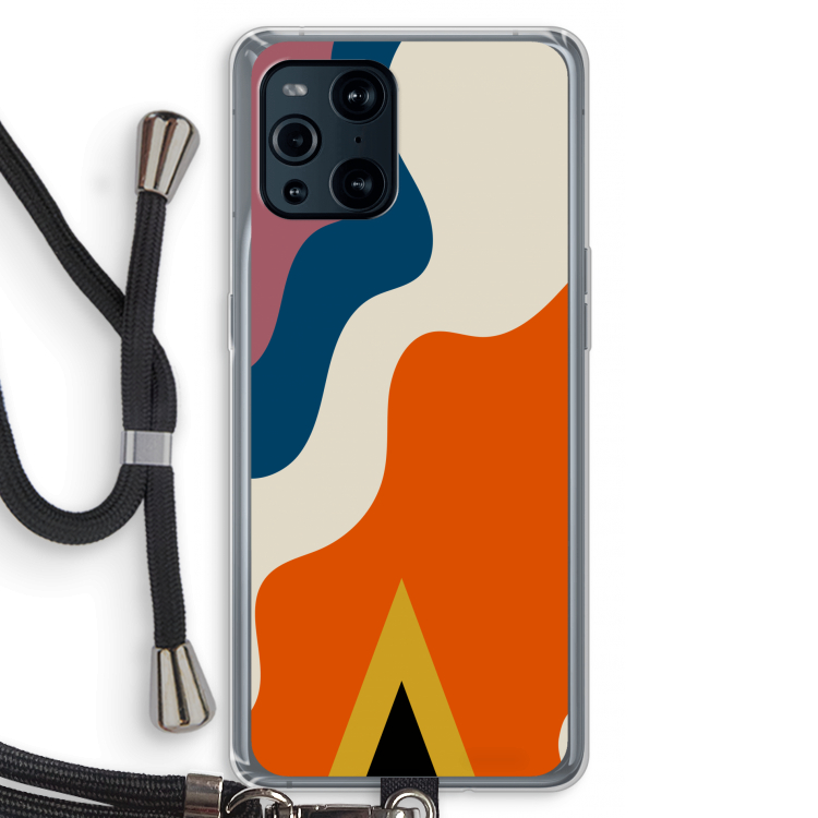 Noor A: Oppo Find X3 Pro Transparant Hoesje met koord