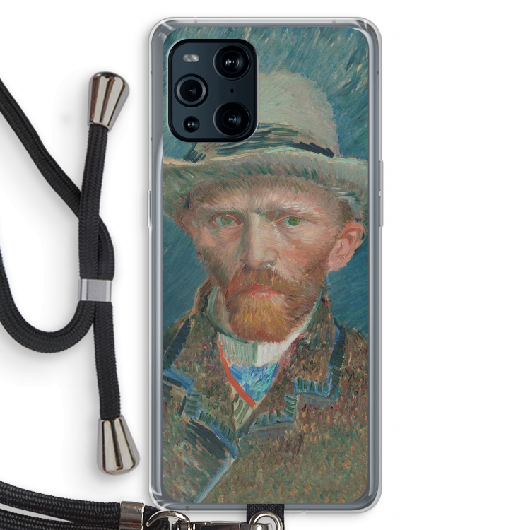 Van Gogh: Oppo Find X3 Pro Transparant Hoesje met koord