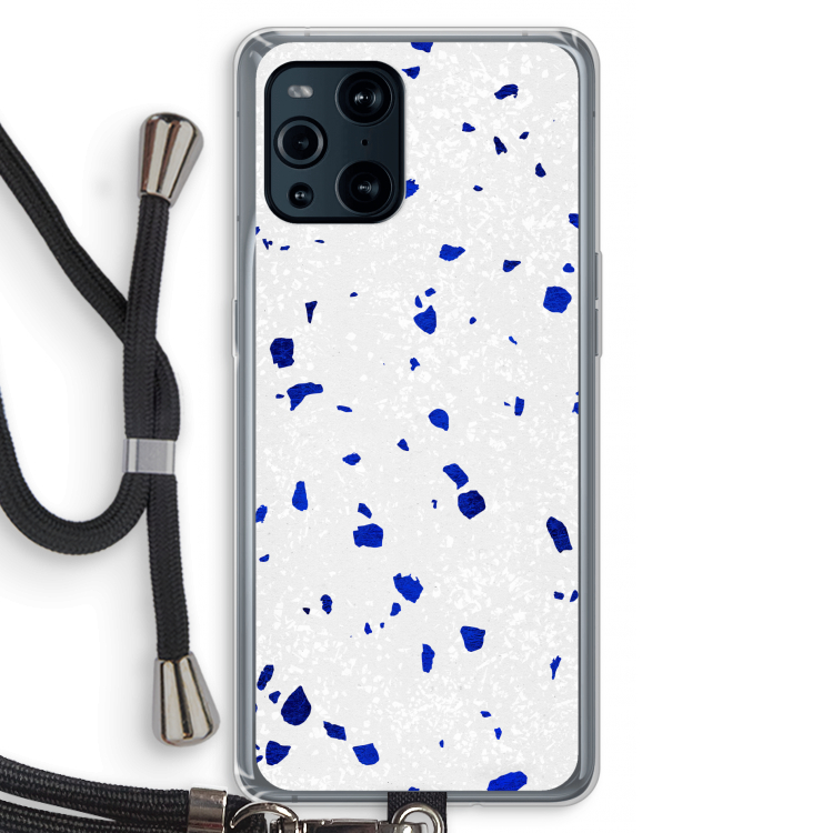 Terrazzo N°5: Oppo Find X3 Pro Transparant Hoesje met koord