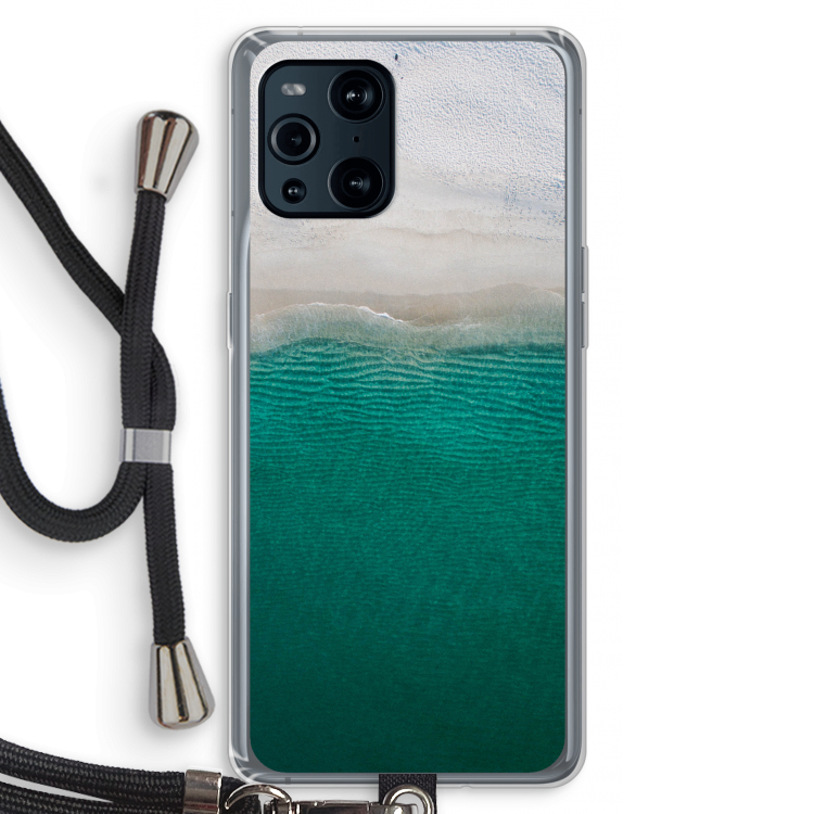 Stranded: Oppo Find X3 Pro Transparant Hoesje met koord