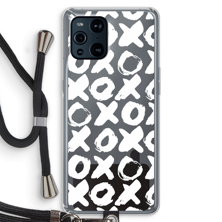XOXO: Oppo Find X3 Pro Transparant Hoesje met koord