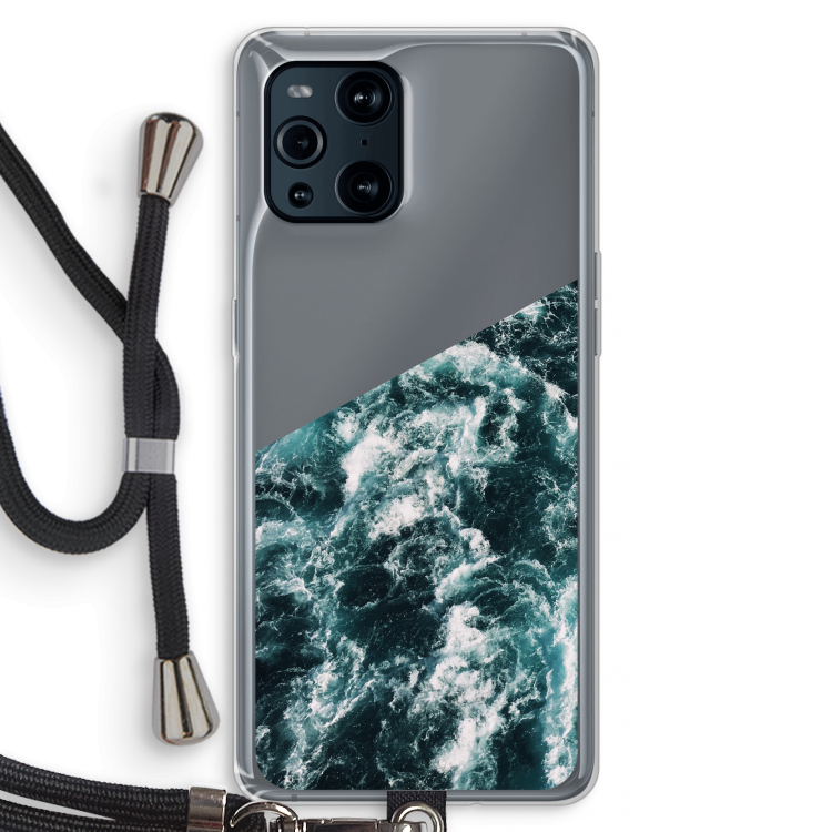 Zee golf: Oppo Find X3 Pro Transparant Hoesje met koord