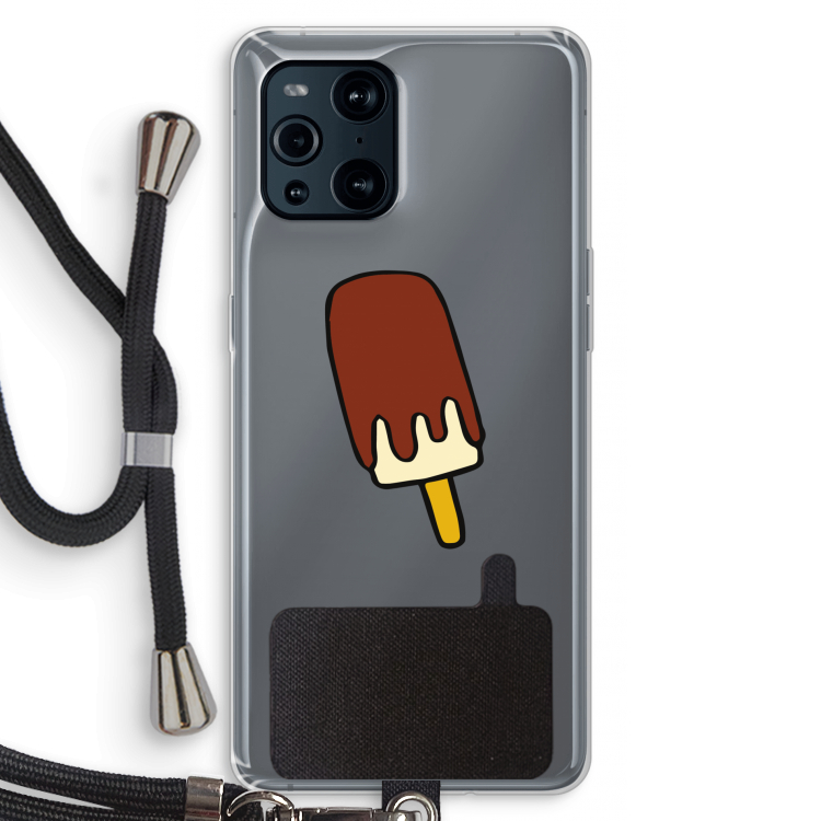 Frisco: Oppo Find X3 Pro Transparant Hoesje met koord