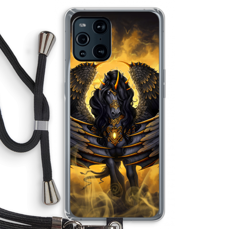 Pegasus: Oppo Find X3 Pro Transparant Hoesje met koord