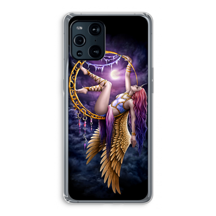 Aerial Angel: Oppo Find X3 Pro Transparant Hoesje
