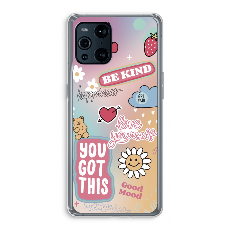 Positivity: Oppo Find X3 Pro Transparant Hoesje