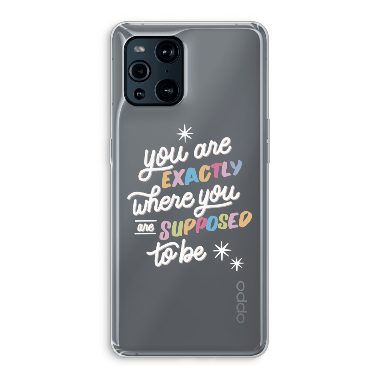 Right Place: Oppo Find X3 Pro Transparant Hoesje
