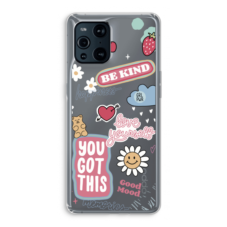 Positivity: Oppo Find X3 Pro Transparant Hoesje