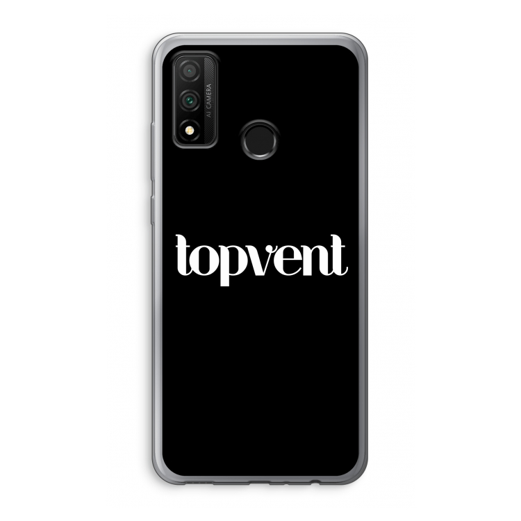 Topvent Zwart: Huawei P Smart (2020) Transparant Hoesje