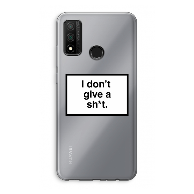 Don't give a shit: Huawei P Smart (2020) Transparant Hoesje