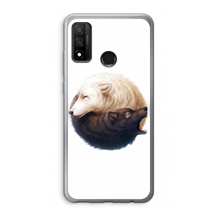 Yin Yang Wolves: Huawei P Smart (2020) Transparant Hoesje