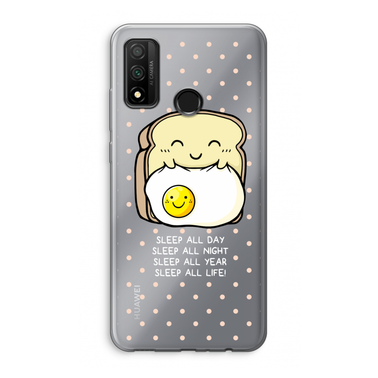 Sleep All Day: Huawei P Smart (2020) Transparant Hoesje