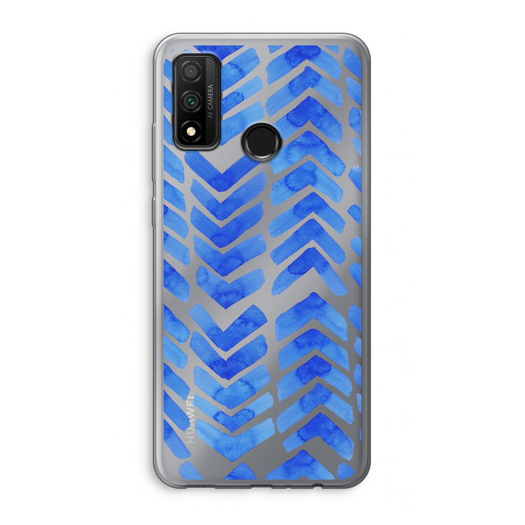 Blauwe pijlen: Huawei P Smart (2020) Transparant Hoesje