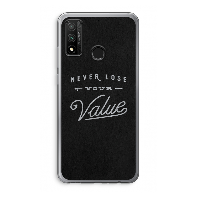 Never lose your value: Huawei P Smart (2020) Transparant Hoesje