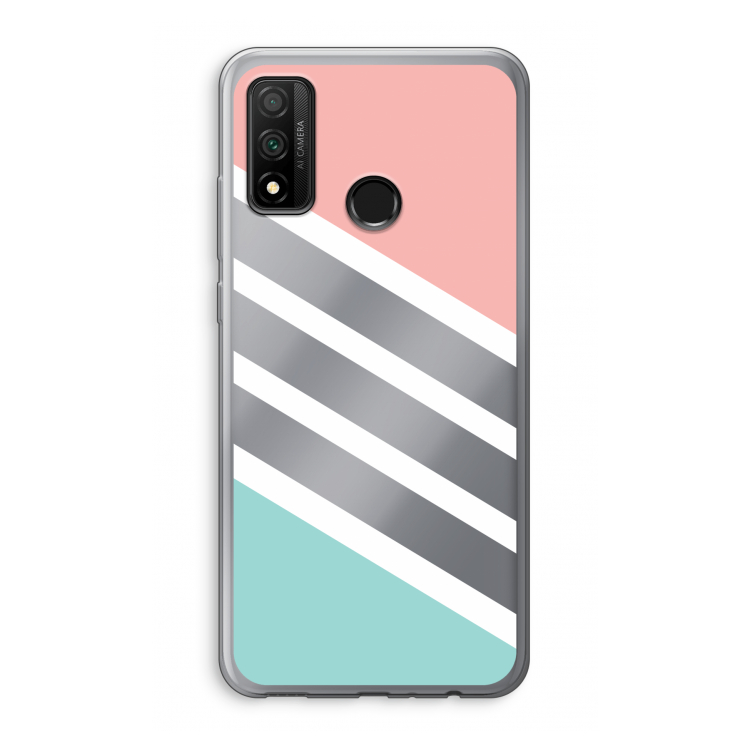 Strepen pastel: Huawei P Smart (2020) Transparant Hoesje