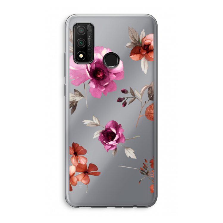 Geschilderde bloemen: Huawei P Smart (2020) Transparant Hoesje