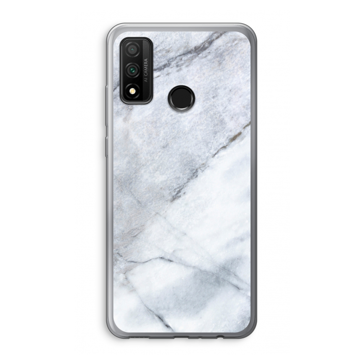 Witte marmer: Huawei P Smart (2020) Transparant Hoesje