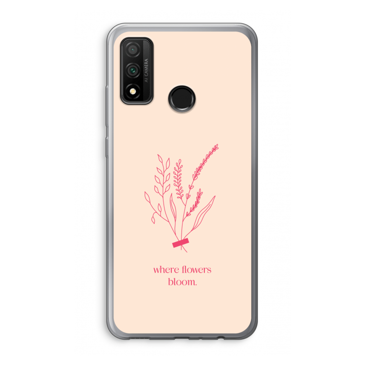 Where flowers bloom: Huawei P Smart (2020) Transparant Hoesje