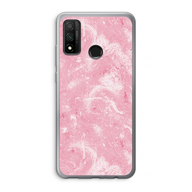 Abstract Painting Pink: Huawei P Smart (2020) Transparant Hoesje