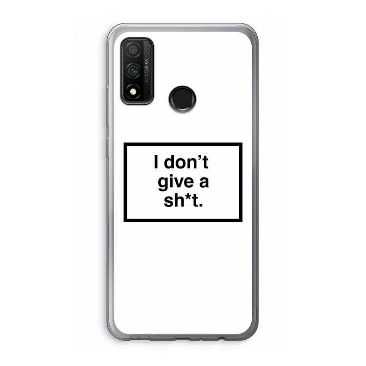 Don't give a shit: Huawei P Smart (2020) Transparant Hoesje