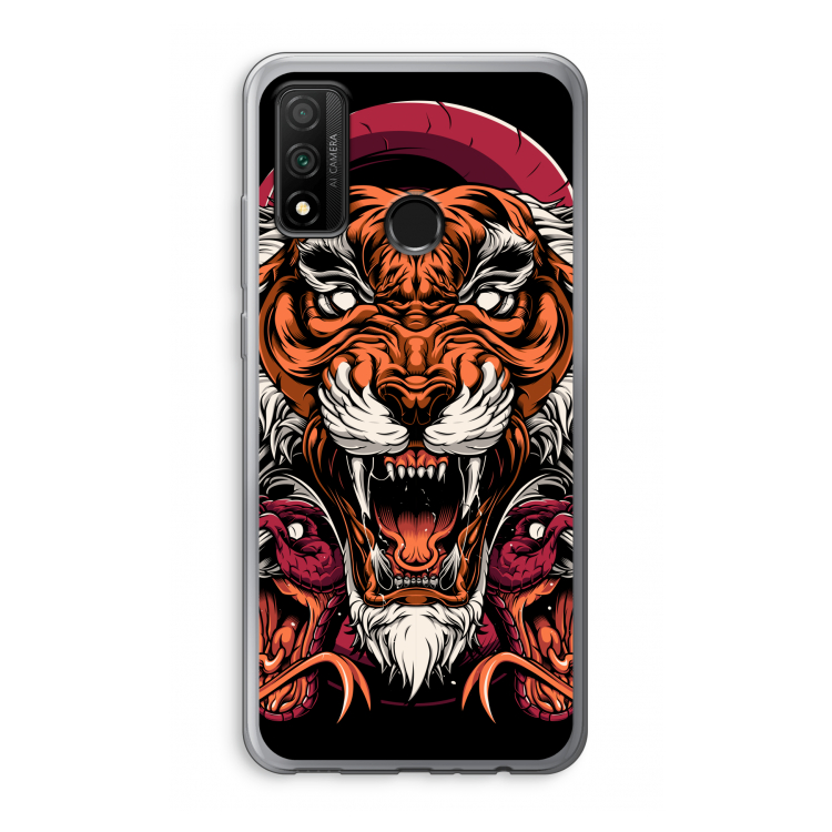 Tiger and Rattlesnakes: Huawei P Smart (2020) Transparant Hoesje