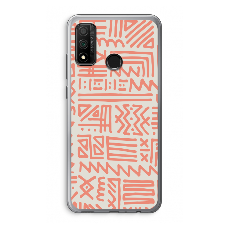 Marrakech Pink: Huawei P Smart (2020) Transparant Hoesje