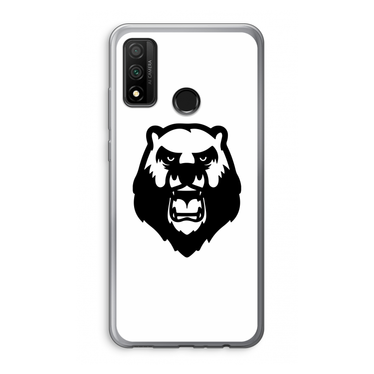 Angry Bear (white): Huawei P Smart (2020) Transparant Hoesje